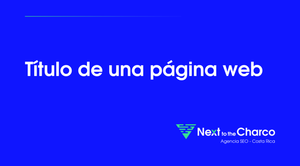 Título de la página web