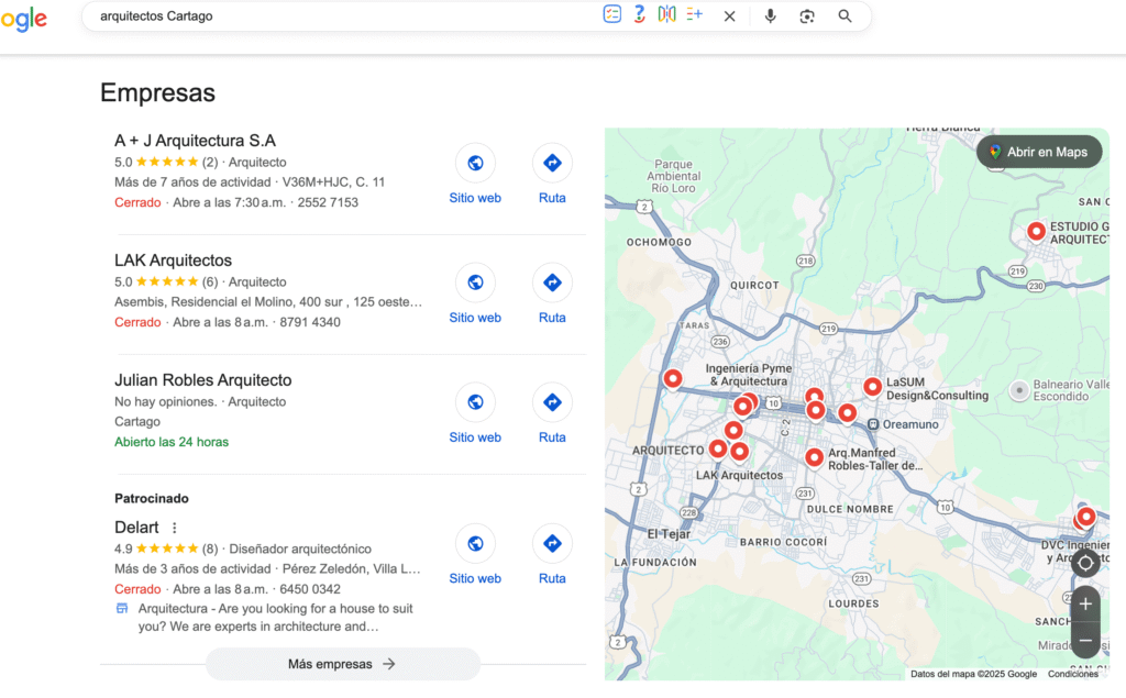 Resultados de Google para Arquitectos Cartago Resultados de Google para Arquitectos Cartago
